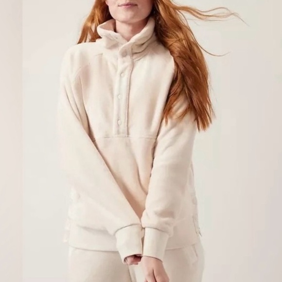 Athleta Tops - Recover Cozy Snap Front Sweatshirt